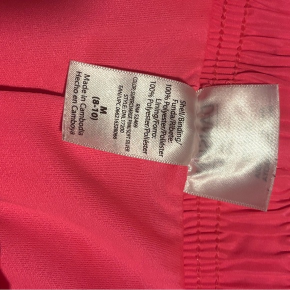 Danskin Bright Pink and White Athletic Shorts - Picture 3 of 6